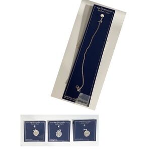 NEW Sterling Silver Charm Bracelet w/Your Choice of One Sterling Silver Charm